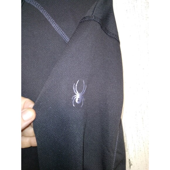 Spyder Mens Large Black 1/4 Zip Performance Pullover - Picture 5 of 8